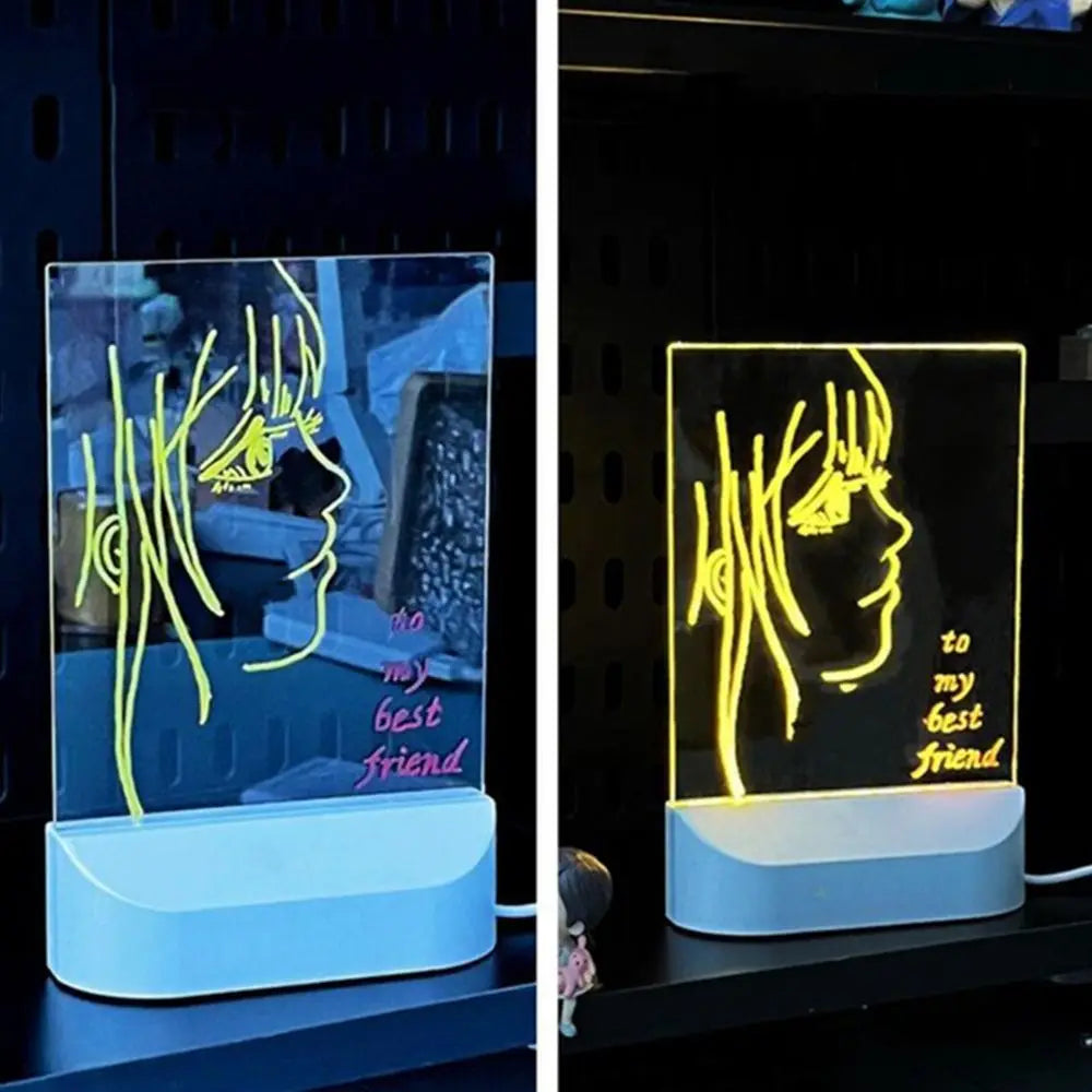 *LED Luminous Erasable Drawing Board With Night Light*