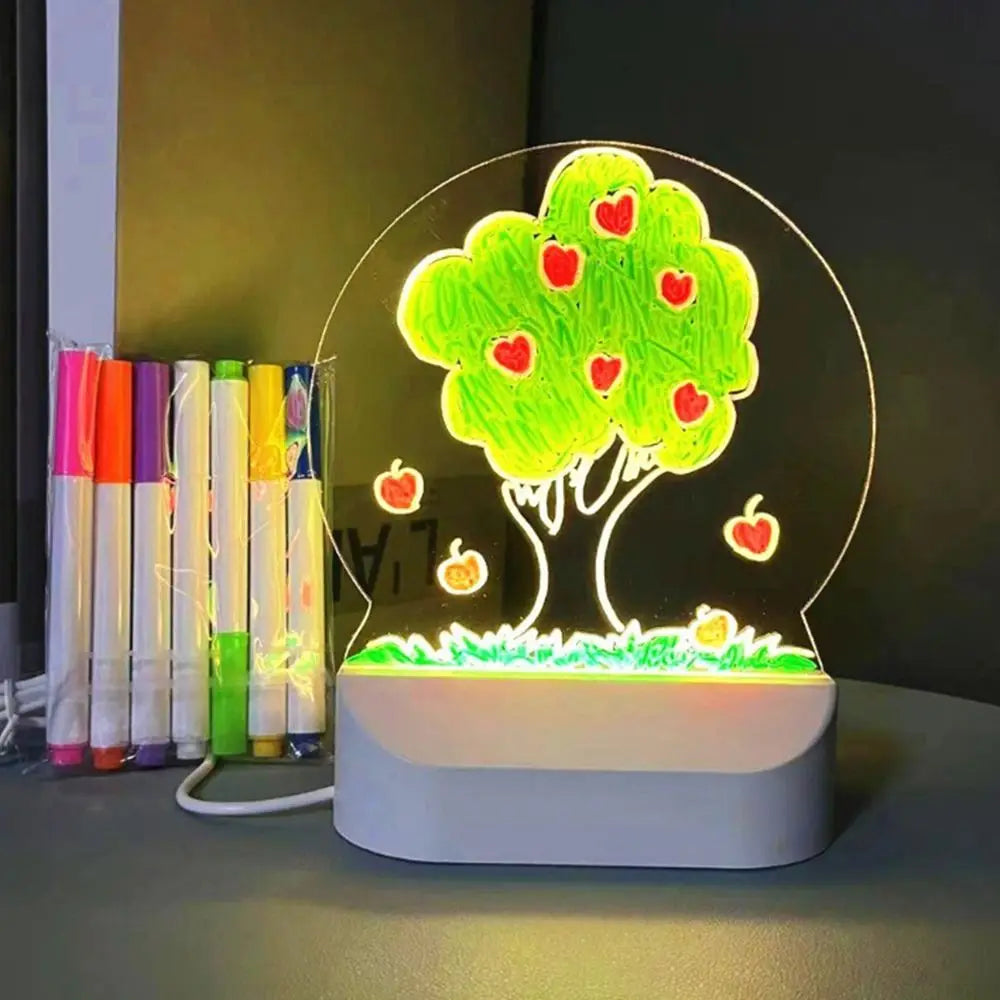 *LED Luminous Erasable Drawing Board With Night Light*