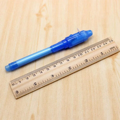 *4pcs Luminous Light Magic Pen* 2 In 1 UV Black Light Combo -Drawing Invisible Ink Pen-