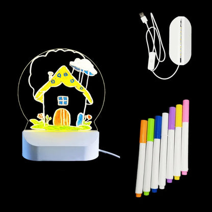 *LED Luminous Erasable Drawing Board With Night Light*