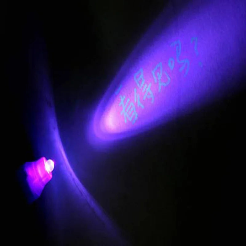 *4pcs Luminous Light Magic Pen* 2 In 1 UV Black Light Combo -Drawing Invisible Ink Pen-