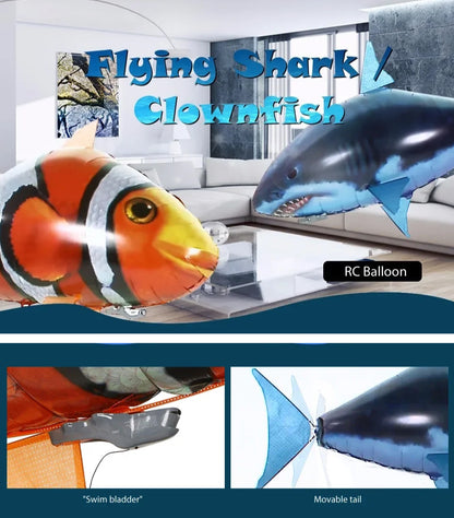 Remote Control Inflatable Shark and Clownfish Balloon
