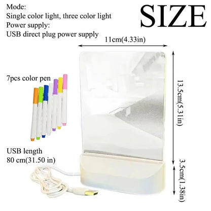 *LED Luminous Erasable Drawing Board With Night Light*