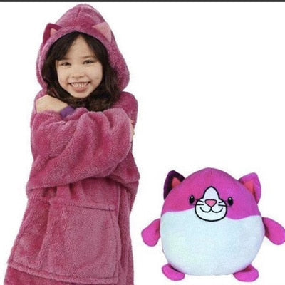 Kids Soft Pet Toy x Blanket/Hoodie