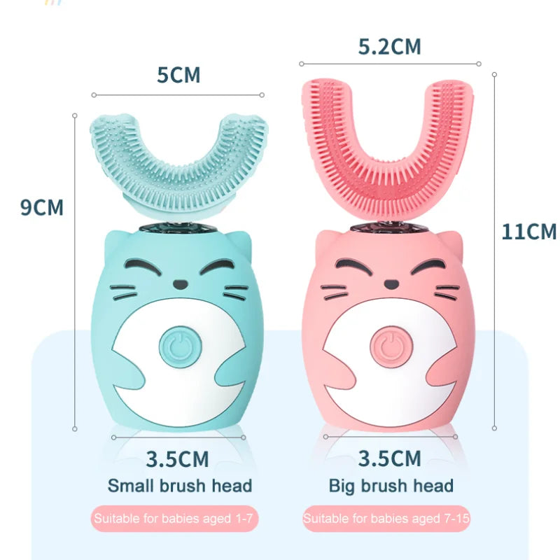 Children’s U-shaped Electric Toothbrush! 360 Degrees! (Automatic/Rechargeable)