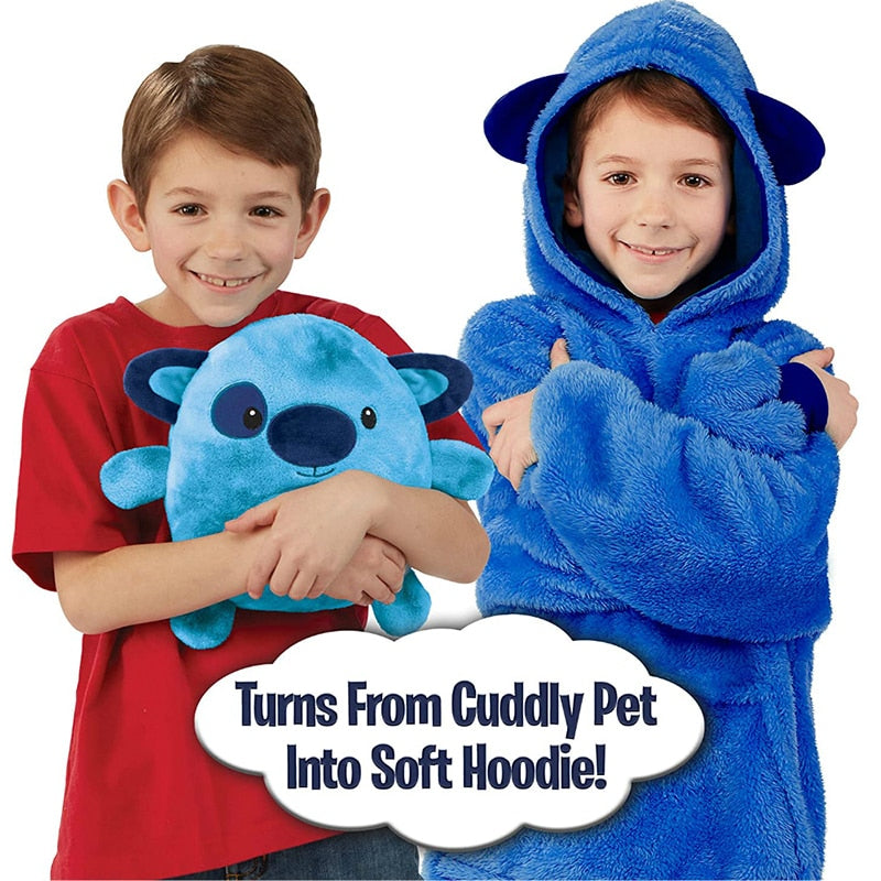 Kids Soft Pet Toy x Blanket/Hoodie